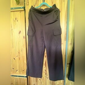 Mango chocolate brown wide leg pants (size M)